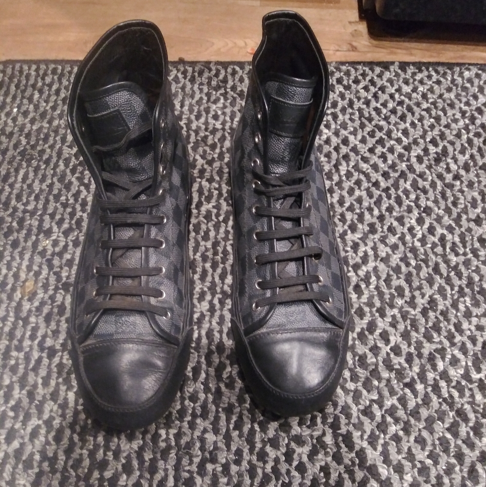 Louis Vuitton Damier Graphite Men's Size 12 High Tops